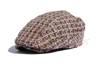 LUXURY CABBY DRIVING FLAT CAP IVY HAT 24 1/2 ivxl2442  