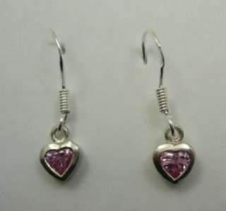 These are Sterling Silver Round CZ Dangle Earring Findings
