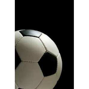  Soccer or Football on Black   Peel and Stick Wall Decal by 