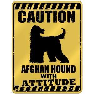    Afghan Hound With Attitude  Parking Sign Dog