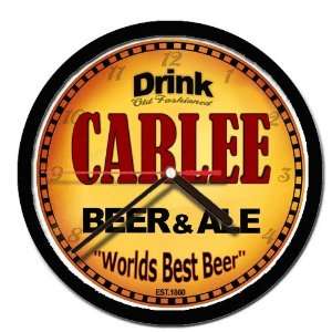  CARLEE beer and ale cerveza wall clock 