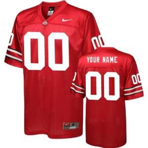 Ohio State Buckeyes Football Jersey Customizable Nike Scarlet Replica 