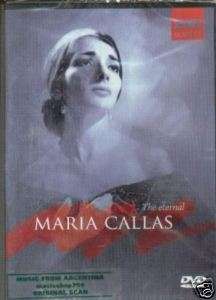 DVD MARIA CALLAS THE ETERNAL SEALED NEW 2007  