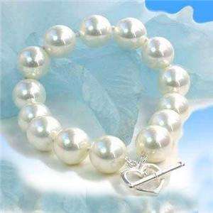 New 17 12mm South Sea White Shell Pearl Necklace AAA+  