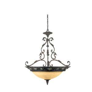   Transitional Three Light Down Lighting Bowl Penda