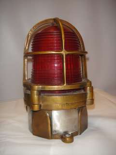 Vintage Pauluhn Electric Bronze Port Starboard Lights  