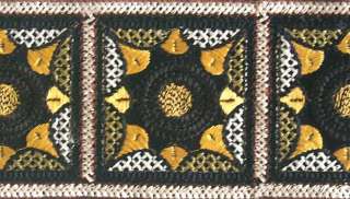 Embroidery Colors Black, Gold, White, Olive, Brown