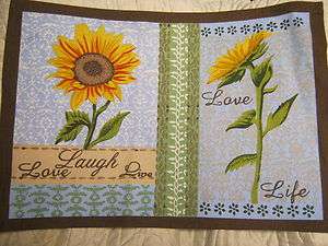 New Placemats Live Love Laugh Sunflowers Buy 2, 4 or 8 ~ 19x13 