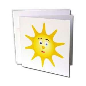  Houk Digital Design for kids   Sun cartoon face on white 