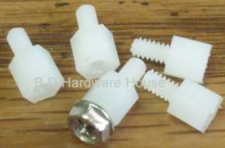 10   M3 Nylon Plastic Standoff Screws   Standoffs Screw Spacer  
