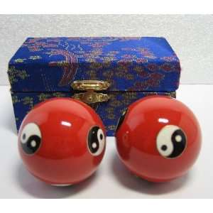  Red Metal Balls Hands Exercise Yin Yen Balls Everything 