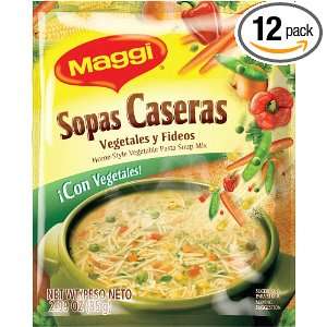 Maggi Sopas Caseras Vegetable, 2.99 Ounce (Pack of 12)