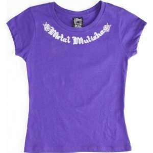 Metal Mulisha Stay True Youth Girls Short Sleeve Sportswear Shirt 