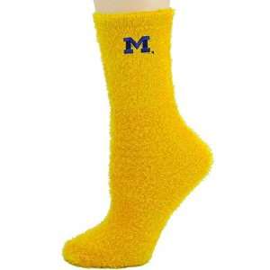   Wolverines Ladies Maize Feather Touch Socks