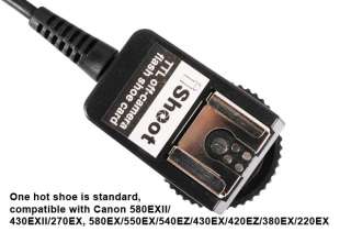 TTL☂Flash Shoe Sync Cord✦Cable✦OCE3►Canon 580EXII✦270EX 