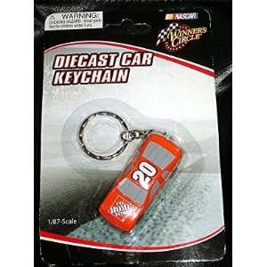  Nascar  #20 Diecast Car Keychain 1/87 Scale 