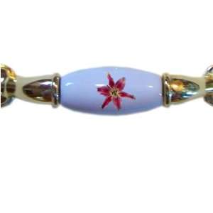  Starfighter Lily Flower Floral BRASS DRAWER Pull Handle 
