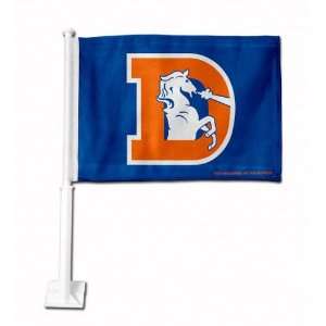 Denver Broncos Throwback Car Flag