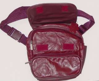Capezio LEATHER Waistbag/Pack/Purse RED L@@K  