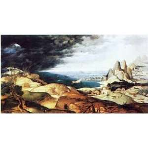 Landscape W Martydom Of St.Cathe Poster Print 