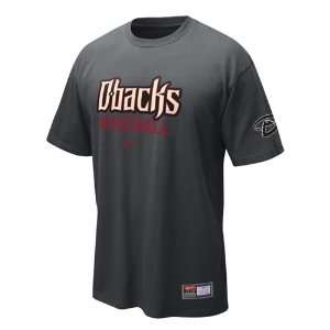  Arizona Diamondbacks MLB Practice T Shirt (Charcoal Gray 