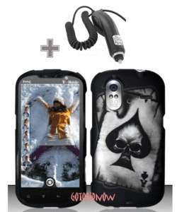   SPADE SKULL Faceplate Cover Hard Skin Case Housing+Car Charger  
