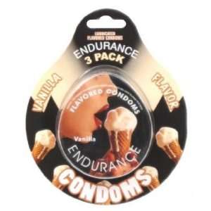  Vanilla Endurance Condoms 3 pack, From Hott Products 