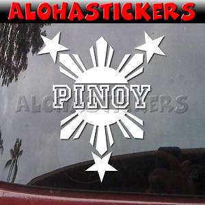 PINOY PHILIPPINES SUN STARS Vinyl Decal Car Sticker Q5  