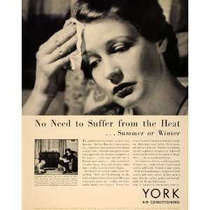  1933 Ad York Air Conditioning Central Unit System HVAC 