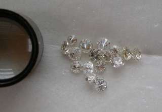 16 GENUINE ROUND BRILLIANT CUT DIAMONDS 3.40 CARAT  
