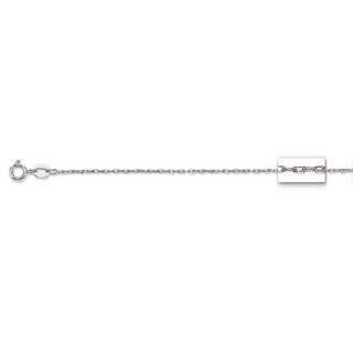 Carded Rope Chain Necklace 10K White Gold 16 18  