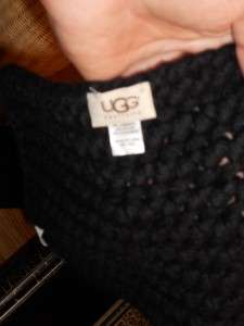 UGG® Australia Cardy Large Cable Stitch Scarf 80,Black  
