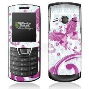  Design Skins for Samsung C3200   Pink Butterfly Design 