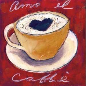 Caf? Amore III   Poster by Tara Gamel (12x12) 