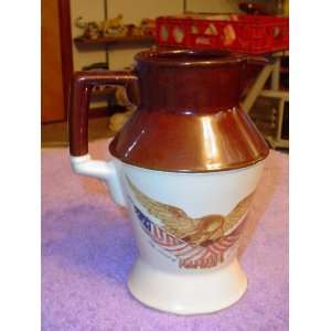  MCCOY POTTERY SPIRIT OF 76 #24 7 DIAMOND SHAPE PITCHER 