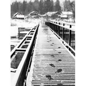  Footprints on the Bridge, Somino Village, Leningrad Region 