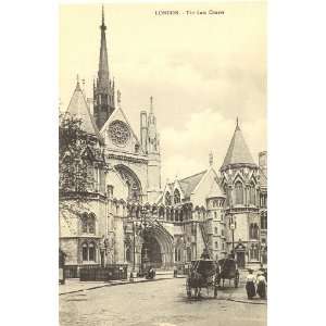   Vintage Postcard The Law Courts   London England UK 