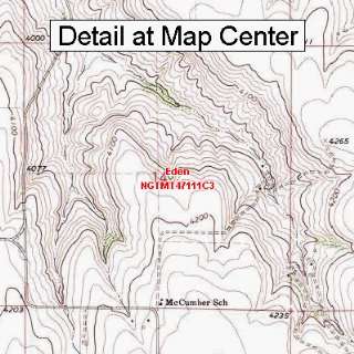  USGS Topographic Quadrangle Map   Eden, Montana (Folded 