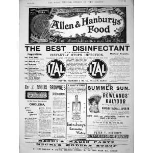  1896 Advertisement Allen Hanbury Collis Browne Kalydor 