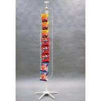 WHITE 72 CLIPPER CLIP STRIP SPINNER DISPLAY STORE RACK  