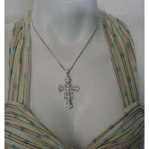  Katwalk Divaz Rhinestone Cross Necklace Jewelry