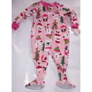   Footed Pajamas Blanket Sleeper   3 Toddler Santa & Friends Baby