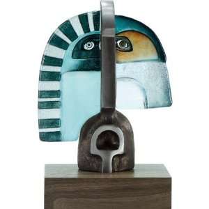 Limited Edition Ramses Etched & Iron Sculpture by Mats Jonasson 