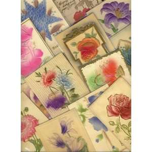   Vintage Airbrushed Embossed Flowers Postcards Lot 
