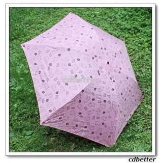 Bling Cartoon Bears Folding Compact Sun Rain Umbrella  
