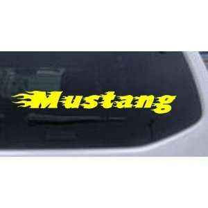 Flaming Mustang Moto Sports Car Window Wall Laptop Decal 