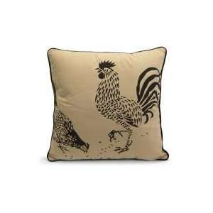  18 Distinct Tan Rooster Print Pastoral Country Accent 