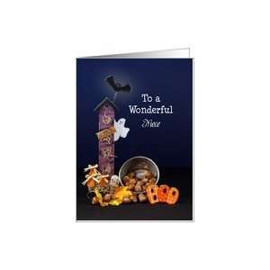  Happy Halloween Spook House Niece Card Health & Personal 