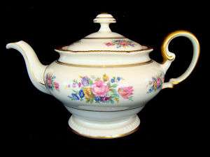 Castleton Rose China Teapot With Lid EUC  