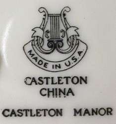 CASTLETON china MANOR pattern CREAM SOUP & SAUCER Set  